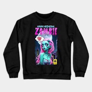 Kawaii Neonpunk Zombie 03 Crewneck Sweatshirt